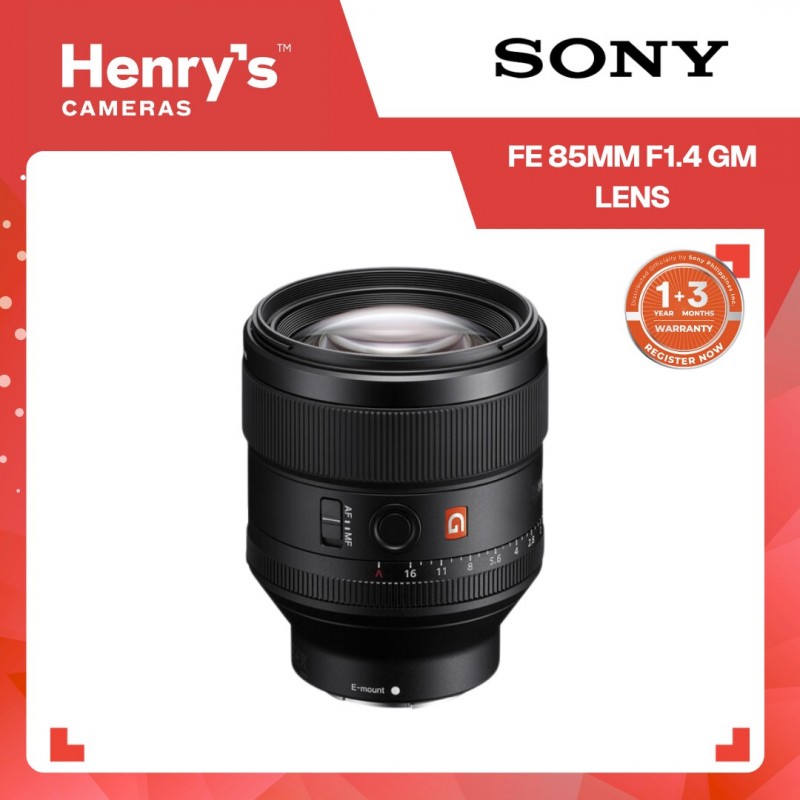 SONY FE 85MM F1.4 GM LENS (SONY PHILS)